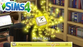How To Max Programming Skill Cheat (Level Up Skills Cheats) - The Sims 4