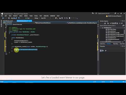 IT286 Class: Getting Started with Kinect Programming