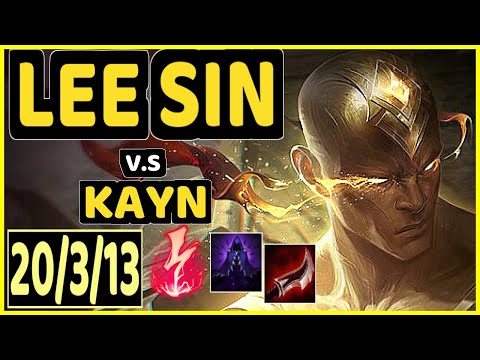 PRIDE (LEE SIN) vs KAYN - 20/3/13 KDA JUNGLE GAMEPLAY - EUW Ranked DIAMOND