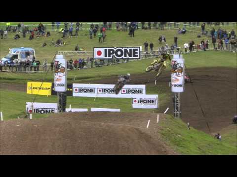 Antonio Cairoli vs Shaun Simpson MXGP of Great Britain 2015 - motocross