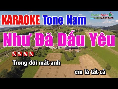 Như Đã Dấu Yêu Karaoke | Tone Nam - Nhạc Sống Thanh Ngân