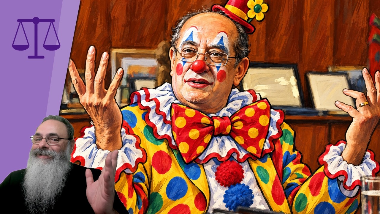 GILMAR MENDES transforma o DIREITO BRASILEIRO em PICADEIRO: SOMOS TODOS PALHAÇOS