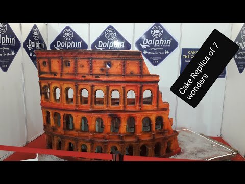 Cake Replica of 7 wonders of the world @mysuru