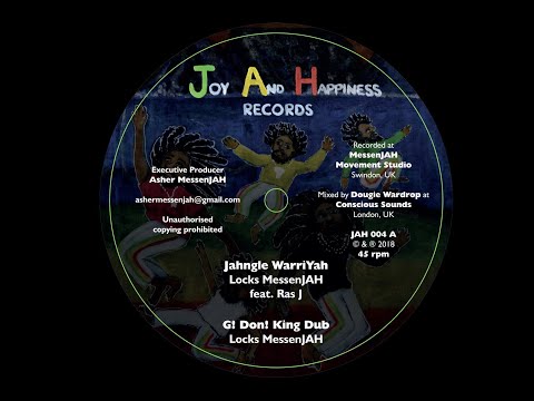 JOY AND HAPINESS RECORDS - JAH004 - Locks Messenjah Ft Ras J - Jahngle Warriyah + G! Don! King Dub