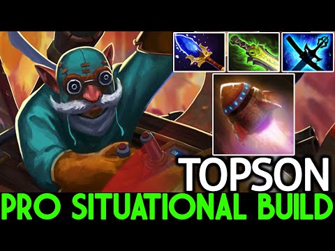 TOPSON [Gyrocopter] Crazy Game with Situational build Dota 2