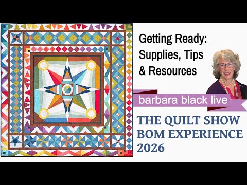 Barbara Black LIVE: Block of the Month Experience 2026 - Game On! - Getting Ready