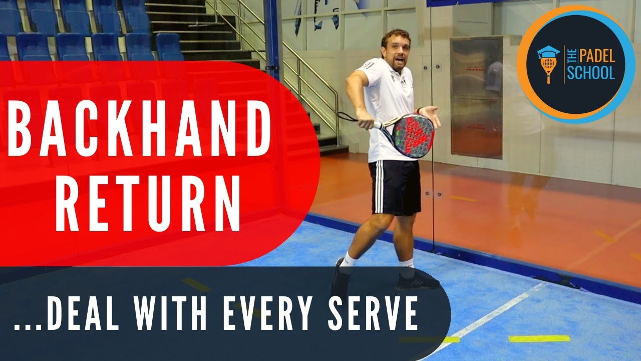 Backhand return off the side glass: technique and timing