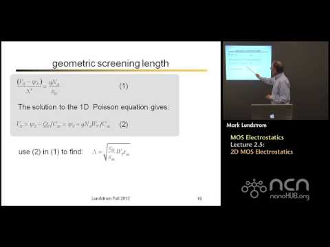 nanoHUB-U Nanoscale Transistors L2.5: MOS Electrostatics - 2D MOS Electrostatics