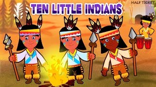 Ten Little Indians | Nursery Rhymes Songs And Kids Songs With Lyrics