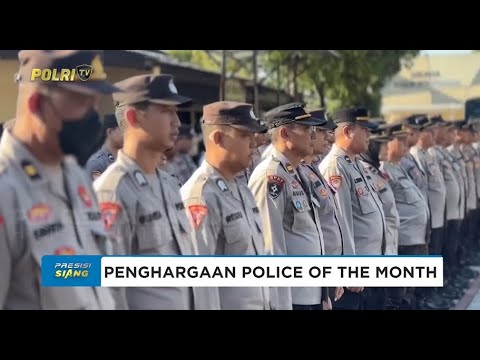 PERSONEL POLRESTA MATARAM TERIMA PENGHARGAAN POLICE OF THE MONTH