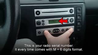 How to locate Ford 4500 RDS EON serial number