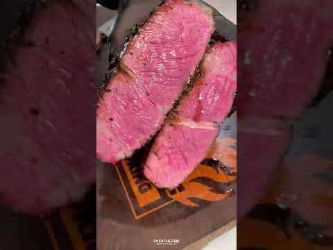 Reverse Seared Rib Eyes with Black Garlic Butter