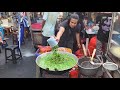Traditional Ayam Penyet of Indonesia with Mashed Green Chili | Indonesian Street Food