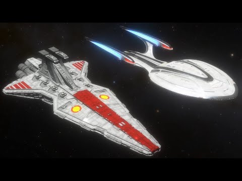 Venator-class Star Destroyer v USS Enterprise F - Star Wars v Star Trek