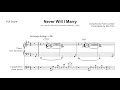 Never Will I Marry - Nancy Wilson and Cannonball Adderley Transcription