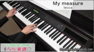 My measure / lecca（ピアノソロ用）