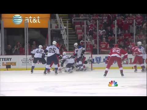 Brian Elliott robs Pavel Datsyuk April 7 2013 St. Louis Blues vs Detroit Red Wings NHL Hockey