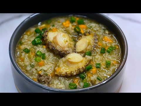 Mingau de Abalone da Ilha de Jeju (Jeonbokjuk)