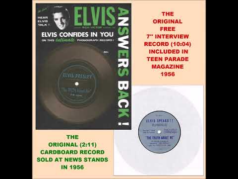 ELVIS - LOVE ME TENDER EP & BONUS TRACKS STEREO 1956 5. Elvis Speaks!! The Truth About Me Part 1 & 2