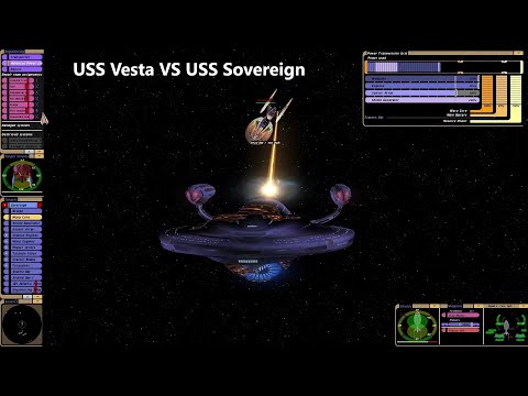 USS Vesta VS USS Enterprise E Sovereign | Star Trek Ship Battle | Bridge Commander |