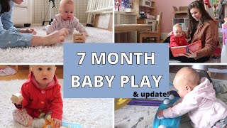 HOW TO ENTERTAIN A 7 MONTH OLD BABY / ACTIVITIES FOR BABIES 7 MONTHS OLD / HOW TO PLAY WITH BABY 7 m