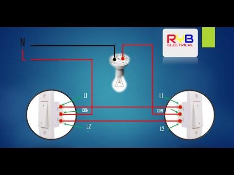 two way light switch wiring diagram