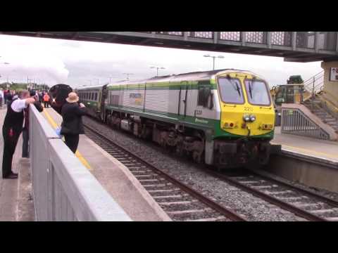 IE 201 Class locos 220 & 233  - Mk 4 Sets - Portarlington - 10/7/16