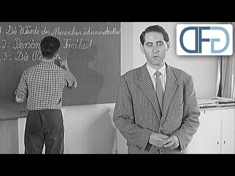 Wie 1959 Grund- und Freiheitsrechte im Schulunterricht behandelt wurden
