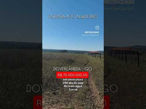 Fazenda em Doverlândia -Go | whatsapp 62 99373-6407