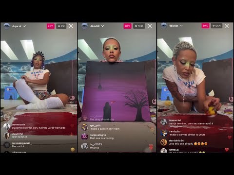 Doja Cat | Painting | Instagram Live (Jul 17, 2023)