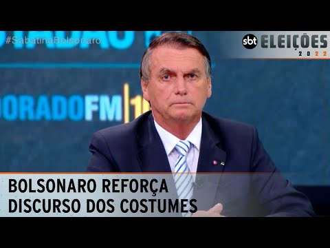 Jair Bolsonaro reforça o discurso dos costumes, contra as drogas e contra a ideologia de gênero