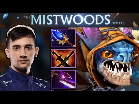 EG.ARTEEZY SLARK WITH 21 KILLS - DOTA 2 7.28 GAMEPLAY