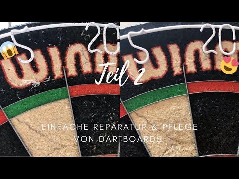 How to do Tutorial / Anleitung :  Dartboard - Repair & Detailing - Teil 2 - DEUTSCH -