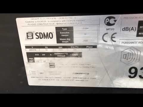 SDMO John Deere Leroy Somer J 130 kVA Supersilent generatorset 1