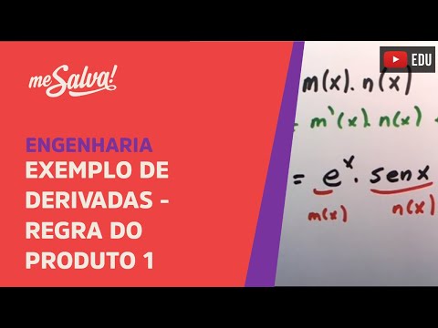 Me Salva! Cálculo Diferencial - Exemplos de derivadas - Regra do Produto 1