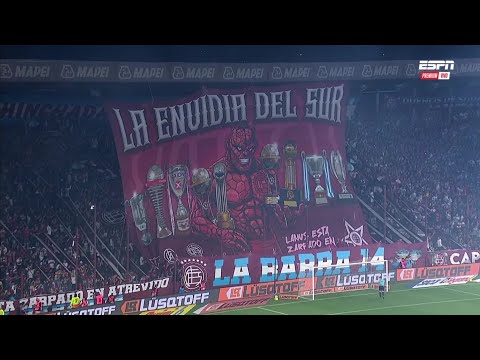 "TREMENDO RECIBIMIENTO DE LANÚS VS BANFIELD 2026" Barra: La Barra 14 &bull; Club: Lanús &bull; País: Argentina