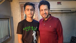 With Gurdasmaan ji and Simran kaur mundi at shoot 📹 #shooting #punjabisinger #gurdasmaan #actress