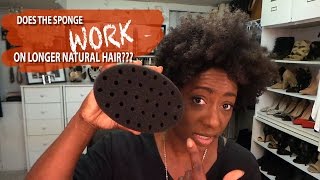 Natural Hair| The Sponge Method on Longer Natural Hair DOES IT WORK?|BEAUTYCUTRIGHT