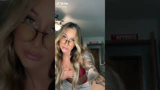 Hot blonde tiktok babe in red bra so hot