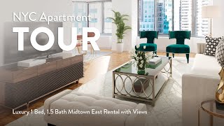 NYC Apartment Tour: Luxury 1 Bed, 1.5 Bath Midtown East Rental with Views (Paramount Tower, 27H)