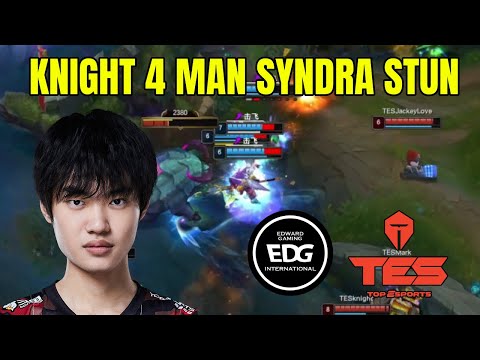 Knight got an insane 4 man Syndra stun and they still lost (EDG vs TES)