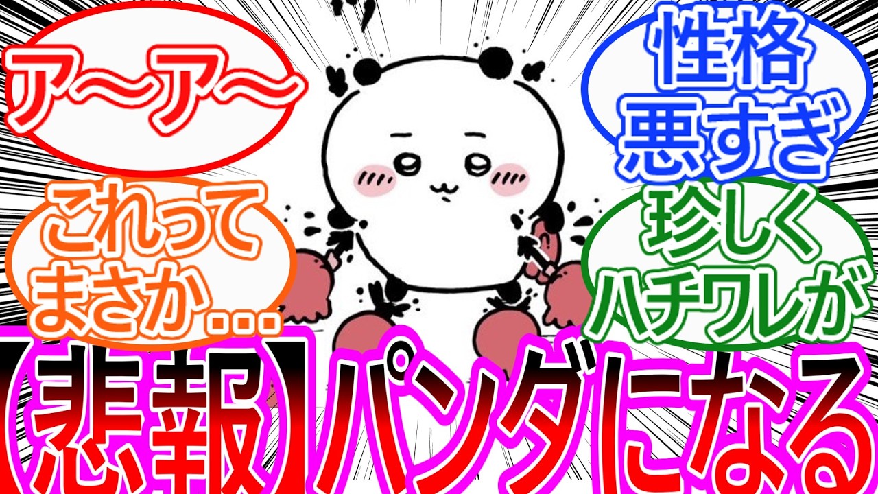 【ちいかわ】ちいかわ、例のタコ共に威嚇をするもパンダにされてしまう…対する読者の反応集【ゆっくりまとめ】