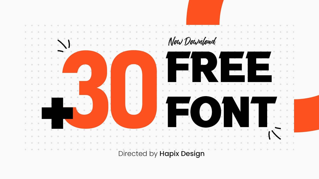 30 Beautiful Fonts - Free To Donloawd Now!