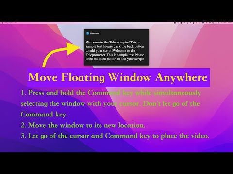 How to move PiP/Floating Window anywhere on your Mac!