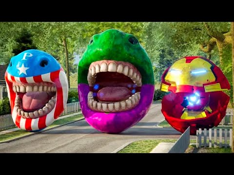 Pacman Avengers full version - Captain America Hulk vs Thanos|| AVENGERS 