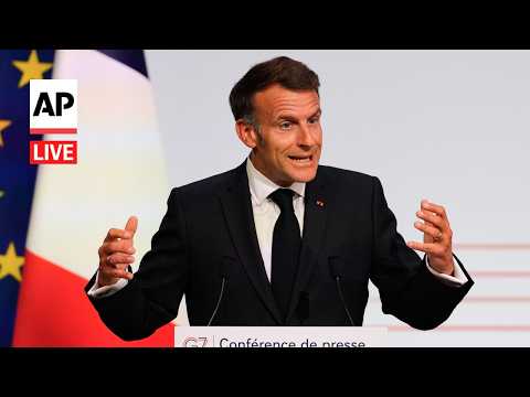 LIVE: French President Macron speaks at the end of the G7 summit in France