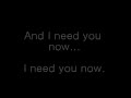 Olly Murs-I Need You Now Lyrics 