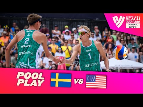 Åhman/Hellvig vs. Partain/Benesh - Pool Play Highlights | Ostrava 2025 #BeachProTour