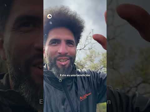 Los colores de un doble arcoíris tiñeron el cielo de Villa de Merlo