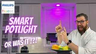 PHILIPS HUE SMART POTLIGHT - Recessed Smart Lighting Downlight for Homekit with Lutron Aurora